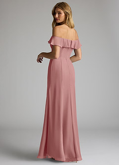 Azazie Sophie Bridesmaid Dresses Dusty Rose A-Line Off the Shoulder Chiffon Convertible Dress image5