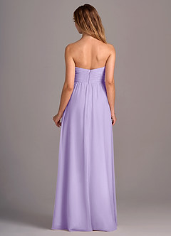 Azazie Joni Bridesmaid Dresses Lilac A-Line Strapless Chiffon Convertible Dress image5