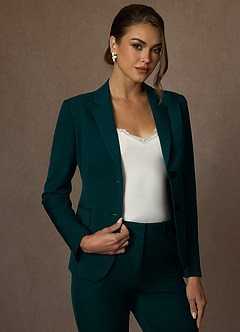 front Whitney Pino Traje De Pantalón Largo Estructurado Elástico