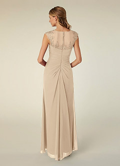 Azazie Libby Mother of the Bride Dresses Champagne A-Line Scoop Sequins Chiffon Dress image2