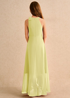 Azazie Boop Girls Formal Abiti da Ragazza di Fiori Abito A-Line in Chiffon Fiocco Sorbetto Al Limone image2