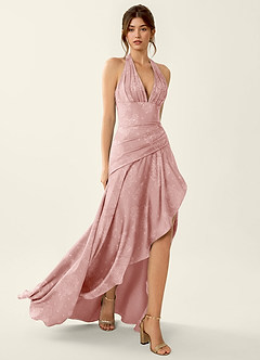 Anliem Rose Poudré Robe de bal jacquard image4