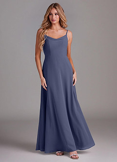 Azazie Daenerys Bridesmaid Dresses Stormy A-Line Cowl Chiffon Dress image3