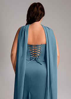 Azazie Sorrel Bridesmaid Dresses Bermuda Mermaid Strapless Stretch Satin Convertible Dress image11