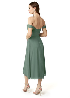 Azazie Vicenta Final Sale Vintage Mauve A-Line Off the Shoulder Chiffon Convertible Dress image5