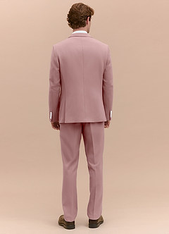 front James Dusty Rose Structured Stretch Suit