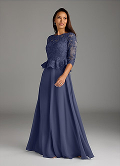 Azazie Averie Mother of the Bride Dresses Stormy A-Line Boatneck Sequins Chiffon Dress image8