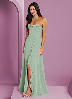 Barbie ♥ Azazie Bridesmaid Dresses Agave A-Line Sweetheart Neckline Chiffon Dress image1