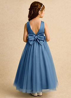 Azazie Lior Flower Girl Dresses Twilight Ball-Gown Pleated Tulle Dress image5