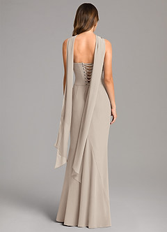 Azazie Sorrel Bridesmaid Dresses Frost Mermaid Corset Chiffon Dress image5