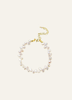 front Baroque Freshwater Pearl Bracelet