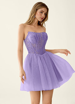 Florisse Purper Mini-jurk image1