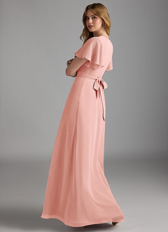 Azazie Zaniah Bridesmaid Dresses Rosette A-Line Chiffon Dress image7