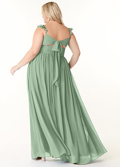 Azazie Metz Bridesmaid Dresses Matcha A-Line Sweetheart Ruched Chiffon Dress image8