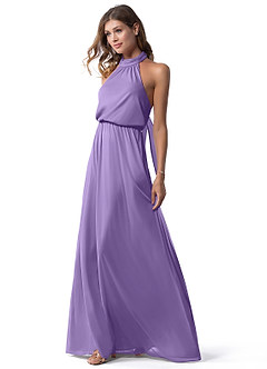 Azazie Landry Bridesmaid Dresses Tahiti A-Line Pleated Mesh Dress image4