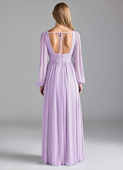 Azazie Norah Vestidos de madrinha de casamento Vestir Lilás de Malha de Linha A image6
