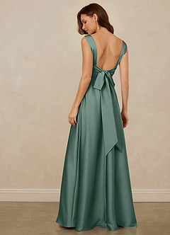 Christian Siriano Bridal for Azazie 1001 Bridesmaid Dresses Eucalyptus A-Line Sweetheart Neckline Stretch Satin Dress image5