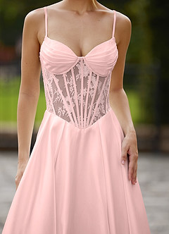 Nimbus Rosa Ballkleid aus Satin mit Korsettausschnitt image3