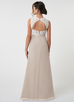 Azazie Rana Junior Frost A-Line Lace Chiffon Dress image2