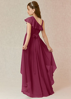 Azazie Mango Junior Mulberry A-Line Ruched Chiffon Dress image1