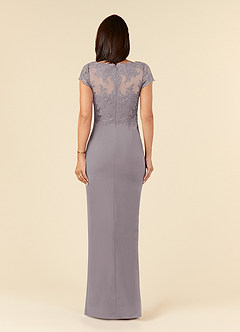 Azazie Carmen Mother of the Bride Dresses Dusk Sheath Lace Dress image4