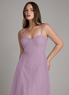 Azazie Teagan Bridesmaid Dresses Wisteria A-Line Sweetheart Neckline Tulle Dress image6