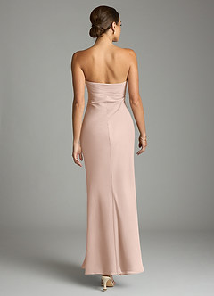 Azazie Saylor Bridesmaid Dresses English Rose Mermaid Strapless Chiffon Dress image11