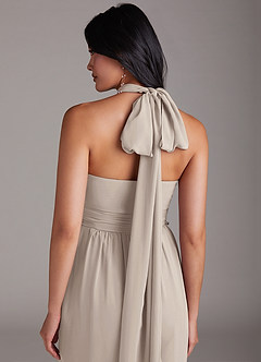 Azazie Lamara Bridesmaid Dresses Frost Off the Shoulder Chiffon Convertible Jumpsuit image10