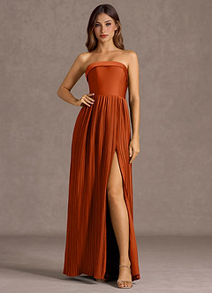 Nayeli Rust Maxi Dress image1