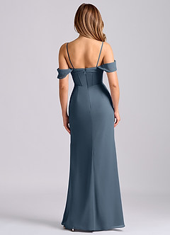 Azazie Joanne Final Sale Neptune Mermaid Off the Shoulder Chiffon Dress image6