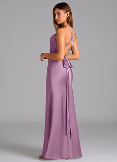 Azazie Hati Brudtärnklänningar Klä av Sjöjungfru i Stretch Satin Blåregn image6