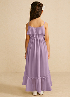 Azazie Karmen Flower Girl Dresses Wisteria A-Line Ruched Chiffon Dress image3