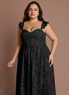 Denisse Black Corset Maxi Dress image12