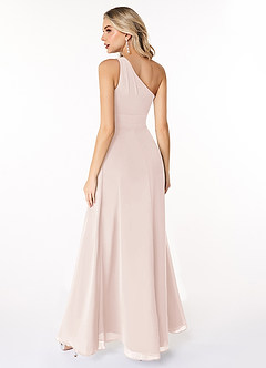 Azazie Dallas Jurken voor bruidsmeisjes Jurk van Chiffon met A-Lijn One-Shoulder Rozenblaadje image2