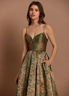 Calliope Vintage Teal Midi Dress image6