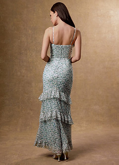 Vestido Musgo De Jardín Largo Rachel image5