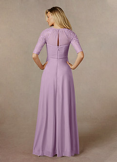 Azazie Raelyn Mother of the Bride Dresses Wisteria A-Line Lace Mesh Dress image7