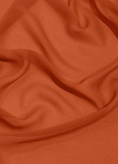 Azazie Lainey Bridesmaid Dresses Burnt Orange A-Line with Pockets Chiffon Dress image14