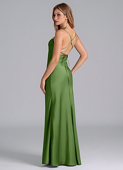 Azazie Seema Brudtärnklänningar Klä av Sjöjungfru i Stretch Satin Korsett Basilika image6