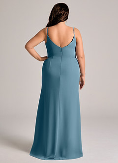 Azazie Deandra Bridesmaid Dresses Bermuda Mermaid Pleated Chiffon Dress image8