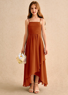 Azazie Twilight Dance Junior Formal Flower Girl Klänningar Klä A-Line i Chiffong Plisserad image3