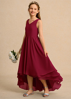 Azazie Kitten Girl Flower Girl Klänningar Klä A-Line i Chiffong image1