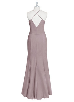 Azazie Carolina Bridesmaid Dresses Dusk Mermaid Ruched Chiffon Dress image7