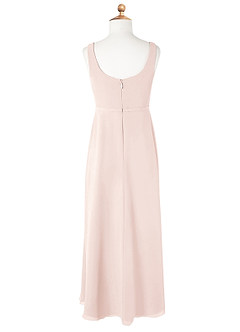 Azazie Renee Junior A-Linie Seitliche Cut-Outs Chiffon Kleid Blassrosa image6