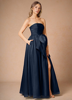 Liliana Maxi Klänning Marin image5