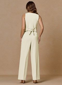 front Rowan Ivory Refined Weave Performance 2-Piece Suit