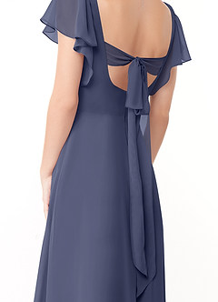 Azazie Syenna Bridesmaid Dresses Stormy A-Line Ruched Chiffon Dress image3