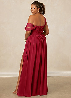 Christian Siriano Bridal for Azazie 1014 Bridesmaid Dresses Scarlet A-Line Off the Shoulder Chiffon Dress image11