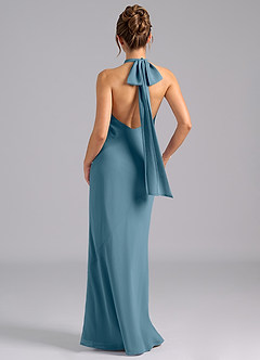 Azazie Velli Bridesmaid Dresses Bermuda Mermaid Bow Chiffon Dress image2