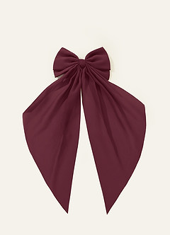 front Matching Color Chiffon Bow Hair Clip